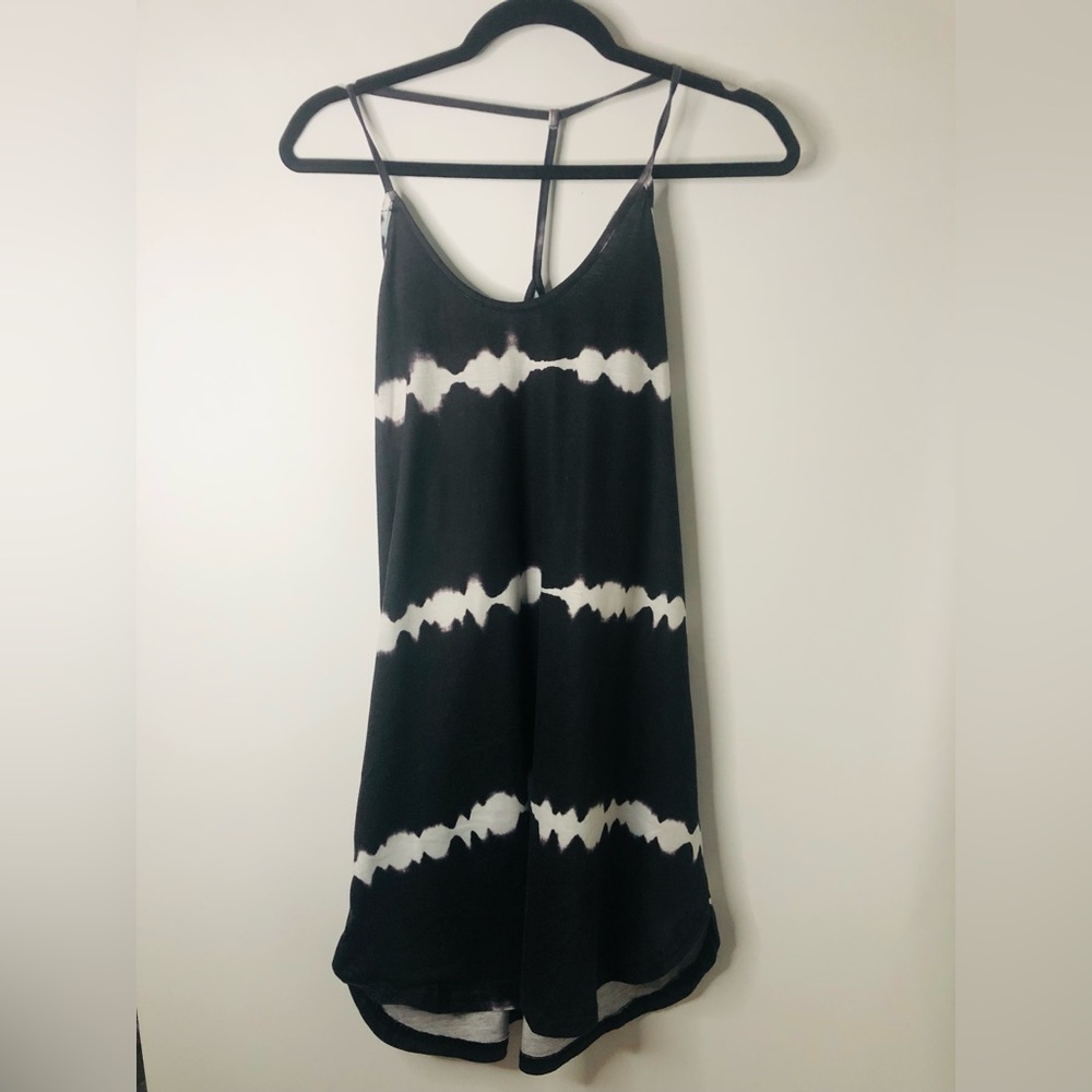 Shein Gray White Tie Dye Mini Dress